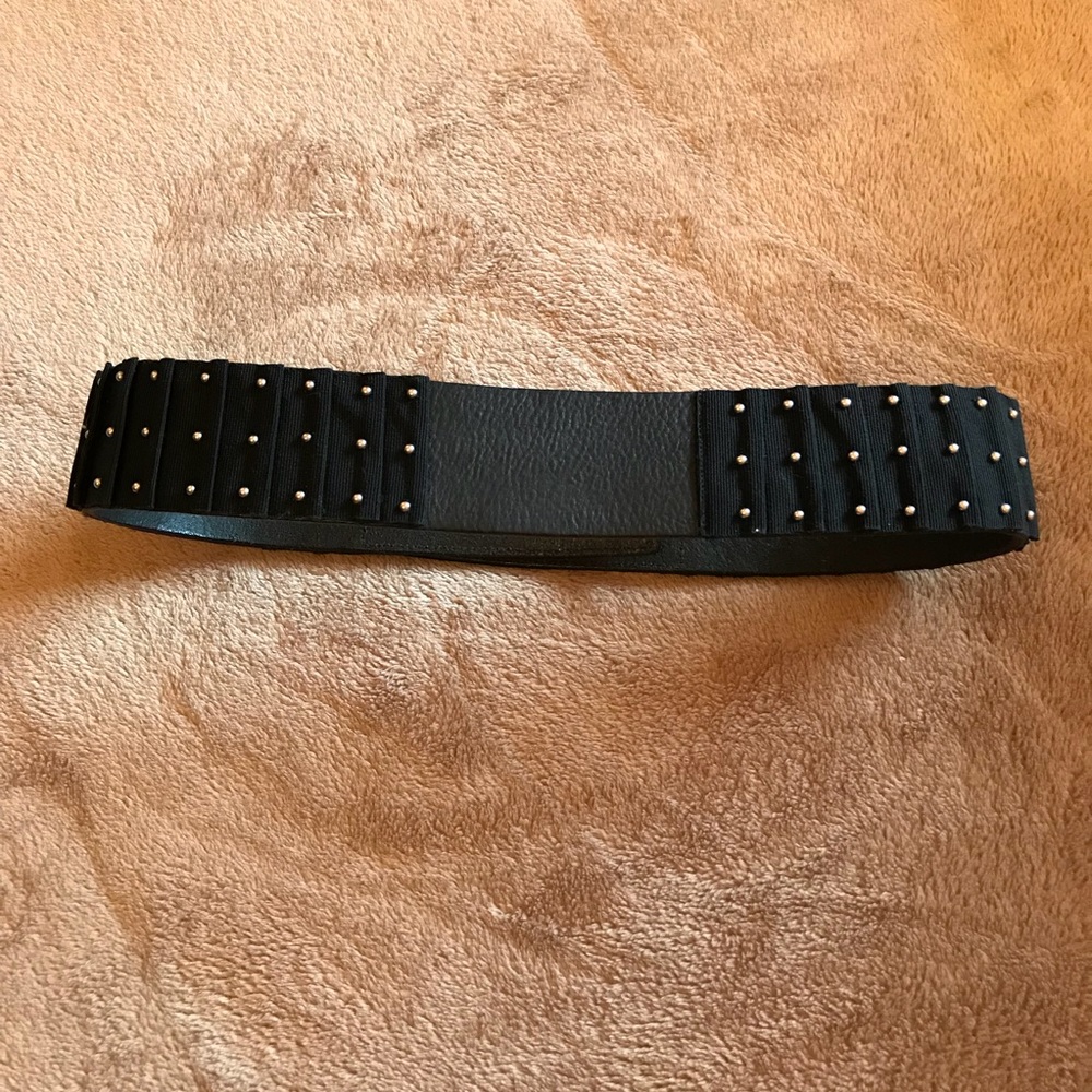 Emporio Armani Retro 80s Look Black Belt Sz 40